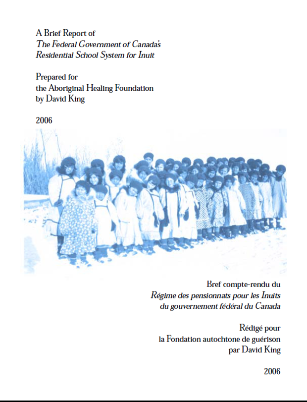 Title details for Brief Report of the Federal Government of Canada's Residential School System for Inuit speakers by David King - Available